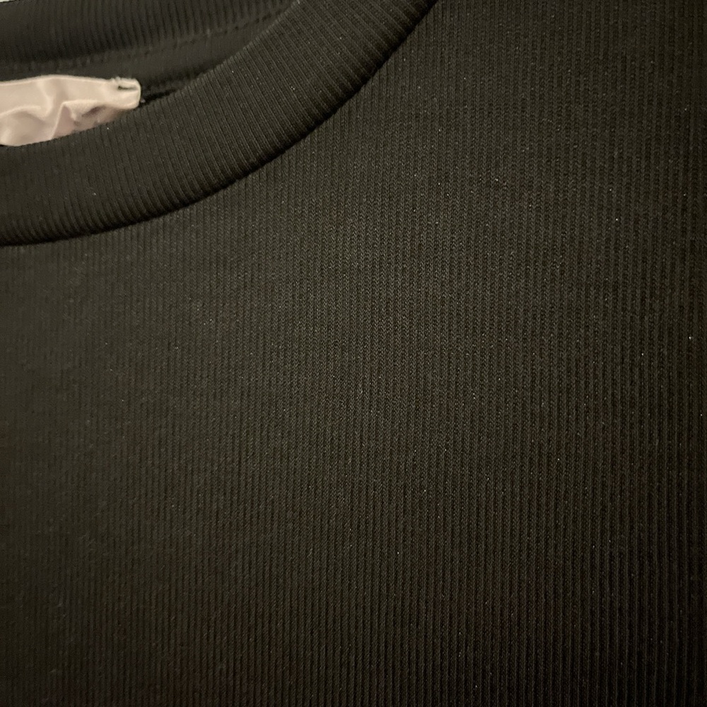 Black Ribbed Knit Body Suit!